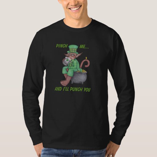 T-shirt à manches longues Monkey Gnome Leprechaun (Devant)
