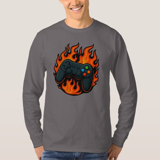 T-Shirt à manches longues pour console de gamers (Devant)