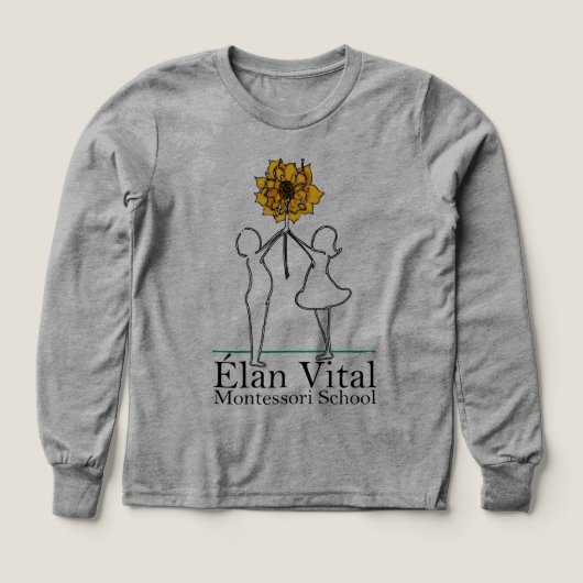 T-shirt à manches longues pour enfants EVM  (Motif recto)