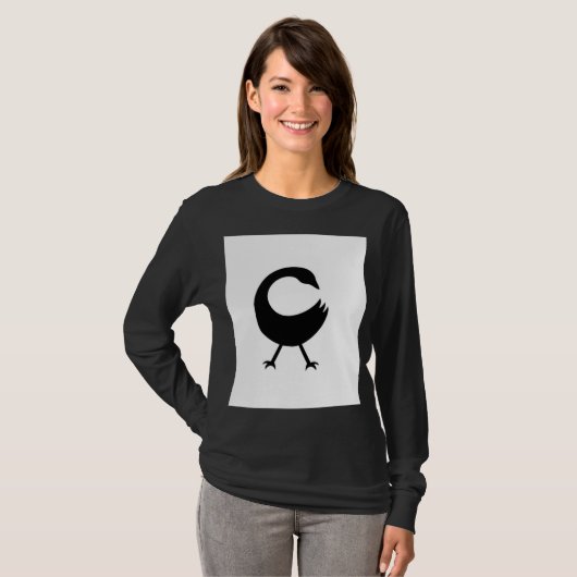 T-shirt à manches longues pour femmes (Devant entier)