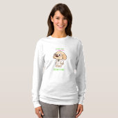 T-shirt à manches longues pour femmes avec un chie (Devant entier)