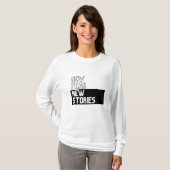 T-shirt à manches longues pour femmes - Bonne anné (Devant entier)