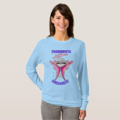 T-shirt à manches longues pour femmes de design él (Devant entier)