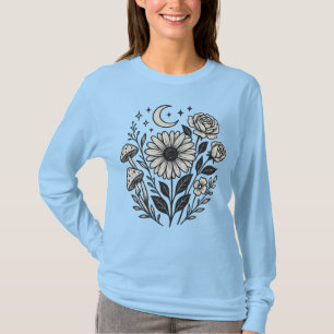T-shirt à manches longues pour femmes de la grappe