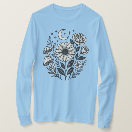 T-shirt à manches longues pour femmes de la grappe (Design devant)