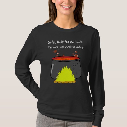 T-shirt à manches longues pour femmes Halloween Ca (Devant)