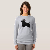 T-shirt à manches longues pour femmes Scottish Ter (Devant entier)