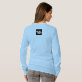 T-shirt à manches longues pour fille en crème glac (Dos entier)