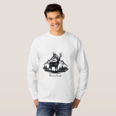 T-shirt à manches longues pour homme (Devant entier)