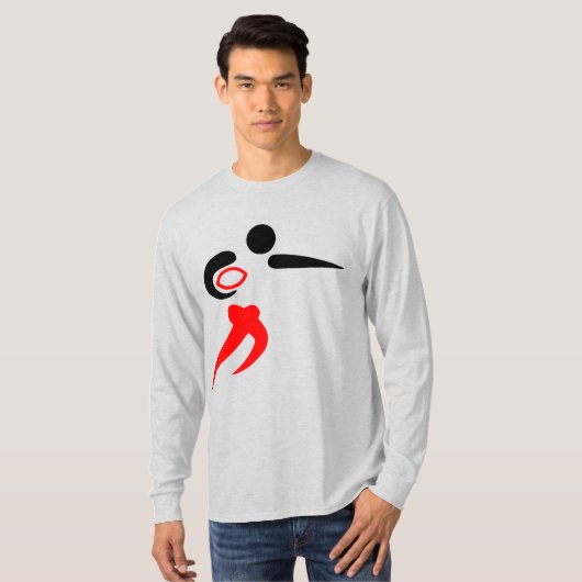 T-shirt à manches longues pour hommes (Devant entier)