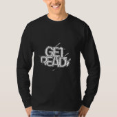 T-shirt à manches longues pour hommes avec typogra (Devant)