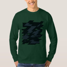 T-Shirt à manches longues pour hommes Glitch Art