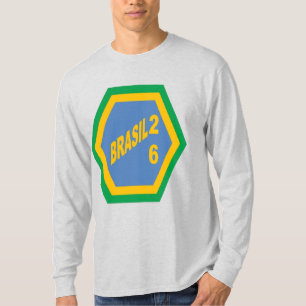 T-Shirt à manches longues pour hommes gris  BRASIL