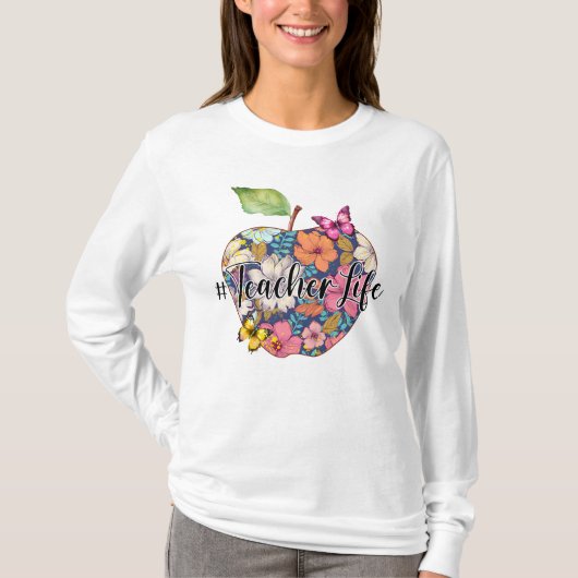 T-shirt à manches longues pour l'enseignant (Devant)