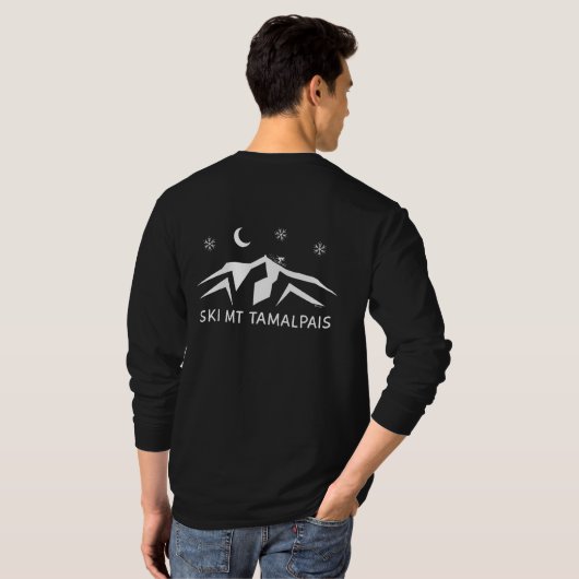 T-shirt à manches longues pour Ski Mt Tamalpais Un (Dos entier)