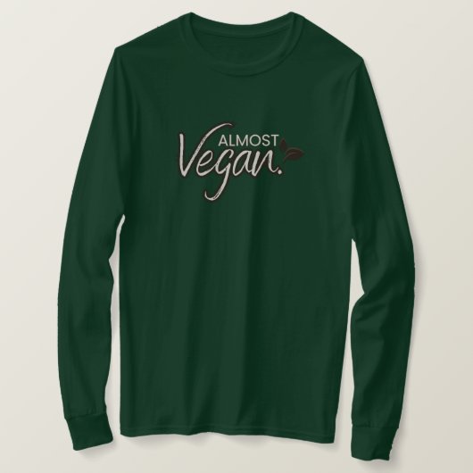 T-shirt à manches longues presque Vegan (Design devant)