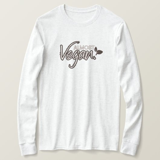 T-shirt à manches longues presque Vegan (Design devant)
