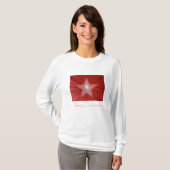 T-shirt à manches longues Red Star 'Joyeux Noël' (Devant entier)