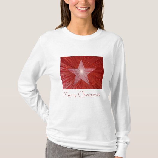 T-shirt à manches longues Red Star 'Joyeux Noël' (Devant)