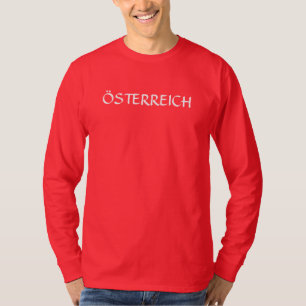 T-shirt à manches longues ROUGE Autriche "Österrei