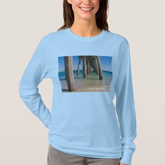 T-shirt à manches longues Under Pensacola Beach Pi (Devant)