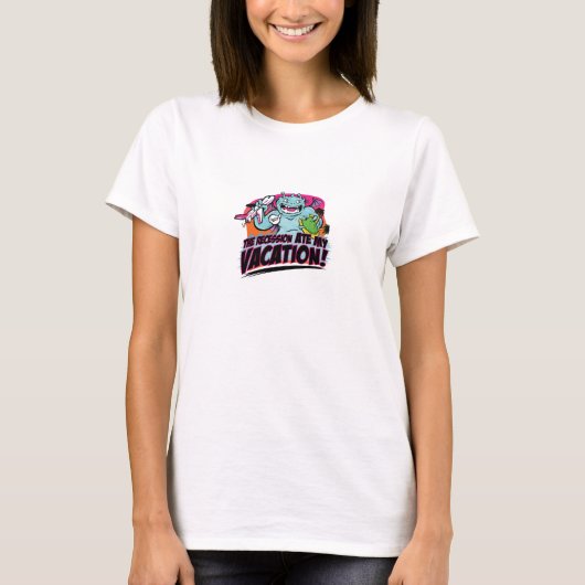 T-shirt A mangé mes vacances ! Une plus petite version (Devant)