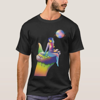 T-shirt A mão que protege, acolhe e mantem o planeta