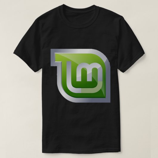 T-shirt à menthe Linux (Design devant)