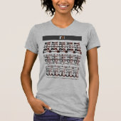 T-shirt à message caché - FYI je ne peux pas être (Devant)