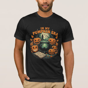 T-shirt À mon époque de citrouille rétro et effrayant Hall