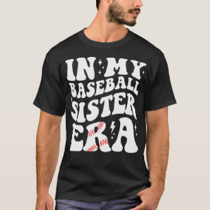 T-shirt À Mon Époque De La Soeur De Baseball Vintage Super