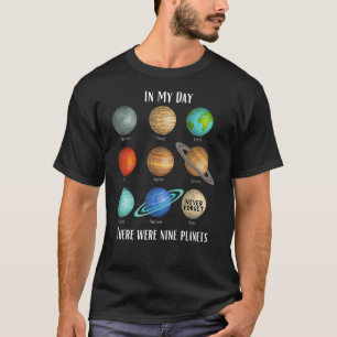T-shirt À mon époque il y avait 9 planètes, Pluton N'oubli