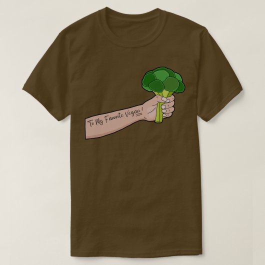 T-shirt À mon Herbivore favori (Design devant)