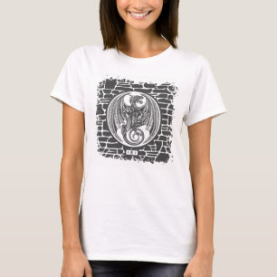 T-Shirt à monogramme de médaillon de dragon