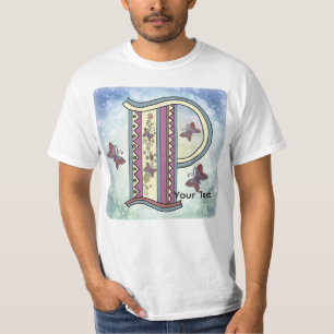 T-shirt à monogramme floral P