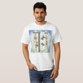 T-shirt à monogramme floral U (Devant entier)