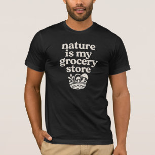 T-shirt à motif biologique "La nature, mon épiceri