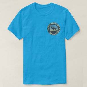 T-Shirt à motif cerf élaphe et camouflage