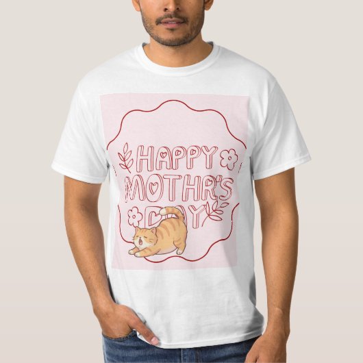 T-shirt à motif de chat mignon (Devant)