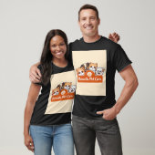 T-shirt à motif de chat mignon (Unisexe)