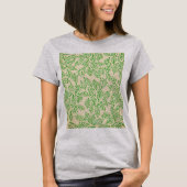 T-Shirt à motif de feuille inspiré de la nature (Devant)