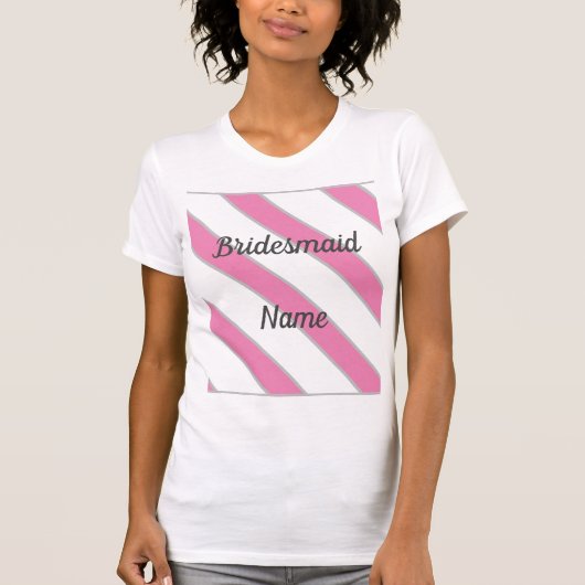 T-Shirt à motif diagonal (Devant)