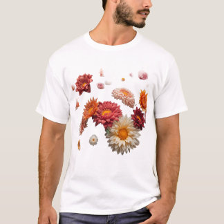 T-shirt à motif élégant de bouquet de fleurs sauva