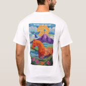 T-Shirt à motif patchwork Femmes de valeur (Dos)