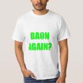 T-shirt À nouveau Baon ? Unisex texte vert (Devant)