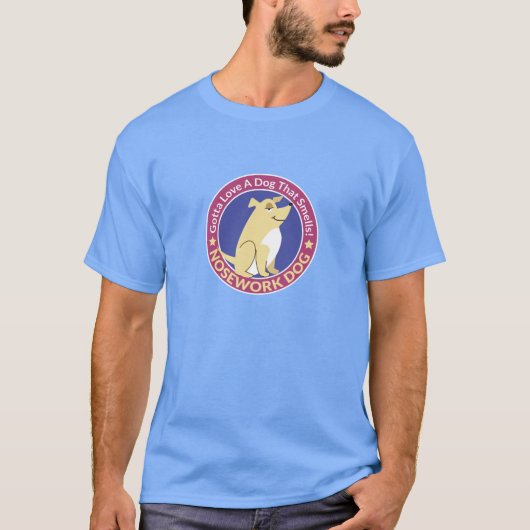 T-shirt "A obtenu d'aimer un chien qui sent" pièce en t de (Devant)