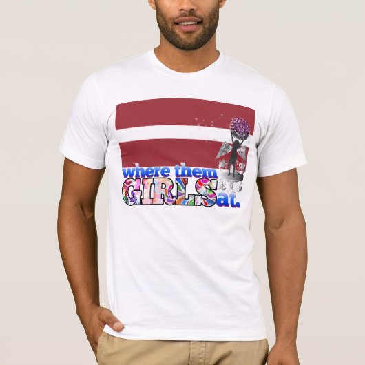 T-shirt À où ils filles lettons ? (Devant)