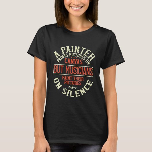 T-shirt A Painter Paints Pictures on Canvas. (Devant)