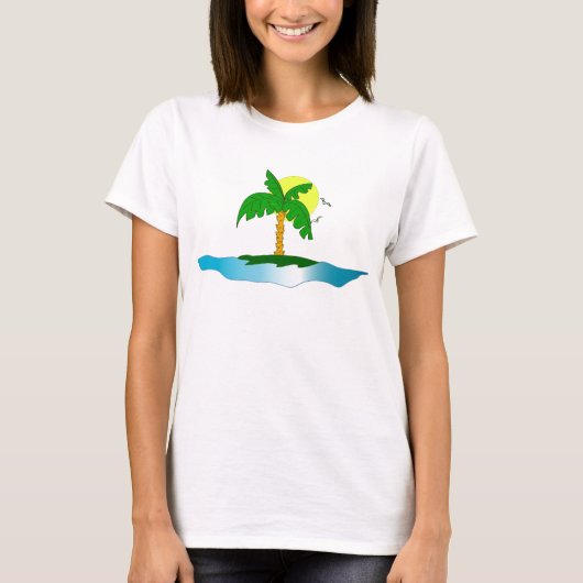 T-shirt à palmier (Devant)