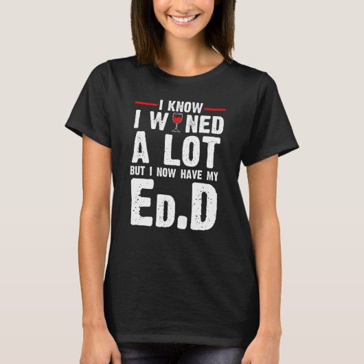 T-shirt A Passé La Dissertation Maintenant Un Doctorat (Devant)
